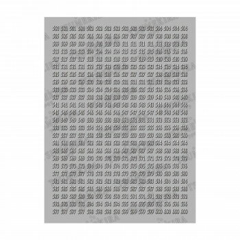 【メール便】 TSUMEKIRA(ツメキラ) ネイルシール カラーチャートナンバーシール 白黒 501〜600 NN-CCN-306【お寄せ品、返品キャンセル不可。欠品終売時連絡あり】
