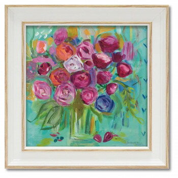 ミニゲル アートフレーム ファリダ ザマン「ピンク ピオニー」 FZ-02002【お寄せ品、返品キャンセル不..