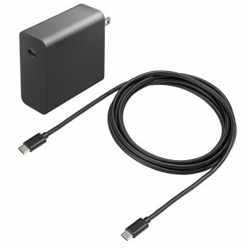 サンワサプライ USB PD対応AC充電器(PD100W・TypeCケーブル付き) ACA-PD93BK【お寄せ品、返品キャンセル不可。欠品終売時連絡あり】