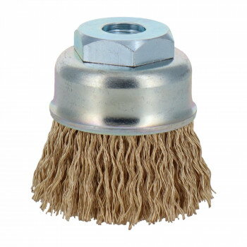 建工快速　カップブラシ　鋼線メッキ　50mm　KCB-50K　436108【お寄せ品、返品キャンセル不可。欠品終..