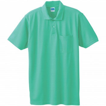 桑和 50127 半袖ポロシャツ(胸ポケット付き) Lサイズ ミントグリーン(101) SOWA【お寄せ品、返品キャン..