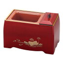 5寸香炉 朱(フチ金) 蓮 3407000901021【お寄せ品、返品キャンセル不可。欠品終売時連絡あり】