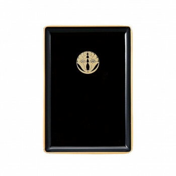 【メール便】 名刺盆 小 黒(フチ金) 月影杏葉 3901850200821【お寄せ品、返品キャンセル不可。欠品終売..