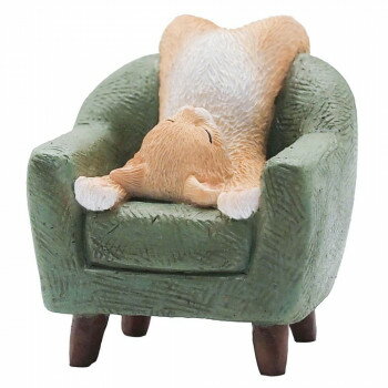 ティーライフ プティフレンズ 置物 だらだらチェアキャット グリーン 621519【お寄せ品、返品キャンセ..