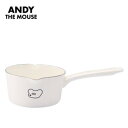 豊琺瑯 「ねずみのANDY」ホーローミルクパン15cm AMJ-2302【お寄せ品、返品キャンセル不可。欠品終売時連絡あり】
