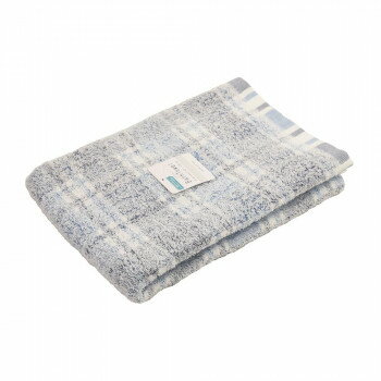 【メール便】 コーマクロスチェックバスタオル ブルー SI-62024BL【お寄せ品、返品キャンセル不可。欠..