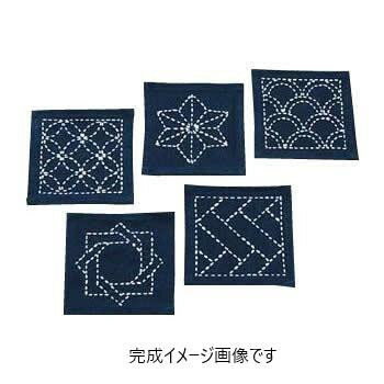 オリムパス 223 刺し子キット　コ-スター　伝統柄【お寄せ品、返品キャンセル不可。欠品終売時連絡あり】