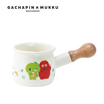 Enamel Fry Pans - 豊琺瑯 ガチャピン・ムック ホーロープチミルクパン GMJ-2402【お寄せ品、返品キャンセル不可。欠品終売時連絡あり】