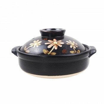 M0088 彩花 8号土鍋 萬古焼【お寄せ品、返品キャンセル不可。欠品終売時連絡あり】