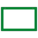 ユニット 吊り下げ式表示板 グリーン枠 807-30【お寄せ品、返品キャンセル不可。欠品終売時連絡あり】