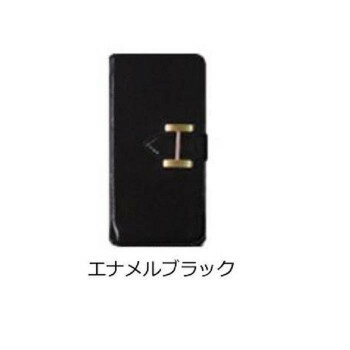 Corinne(コリーヌ) iPhoneケース Hマーク手帳型(ミラー有り) iPhoneX/XS iP075　エナメルブラック【割引不可・返品キャンセル不可】