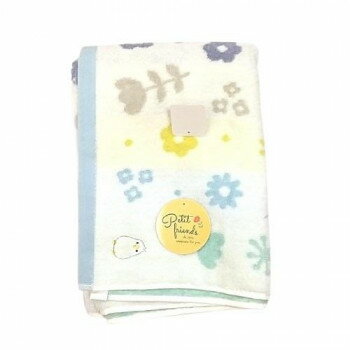 林(HAYASHI) バスタオル プチブルーム ことり ブルー BN424901【お寄せ品、返品キャンセル不可。欠品終売時連絡あり】