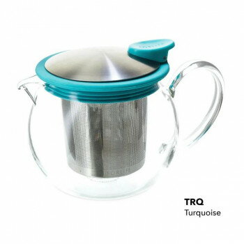 【直送品】FORLIFE ボラガラスティーポット 444ml　831 Turquoise【お寄せ品、返品キャンセル不可。欠品終売時連絡あり】