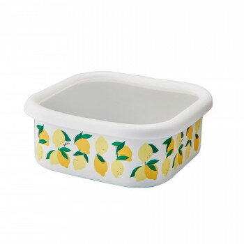 豊琺瑯 「Plune.」ホーロースクエアストッカーL　レモン　PSS-403【お寄せ品、返品キャンセル不可。欠品終売時連絡あり】