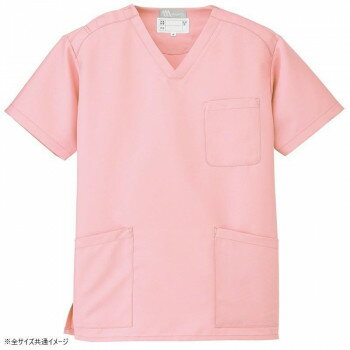 アイトス スクラブ(男女兼用) ピーチ 5L 861405【お寄せ品、返品キャンセル不可。欠品終売時連絡あり】