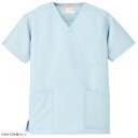 アイトス スクラブ(男女兼用) サックス L 861405【お寄せ品、返品キャンセル不可。欠品終売時連絡あり】
