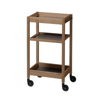 【直送品】弘益(KOEKI) UTILITY トーレ 木製ワゴン ブラウン リバーシブル棚板 TORE1BBR【お寄せ品、返品キャンセル不可。欠品終売時連絡あり】