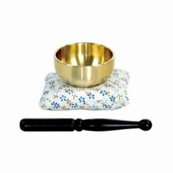佛龕 - 【直送品】ペット仏具 おりんセット 1.6寸 060251【お寄せ品、返品キャンセル不可。欠品終売時連絡あり】