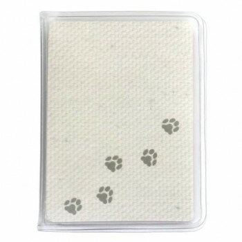 【直送品】ペット供養 メモリアルポケット クリア ベージュ 足跡柄 10入 060414【お寄せ品、返品キャンセル不可。欠品終売時連絡あり】