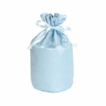 【直送品】ペット供養 巾着袋 麻の葉 ブルー 3寸 12入 060882【お寄せ品、返品キャンセル不可。欠品終売時連絡あり】