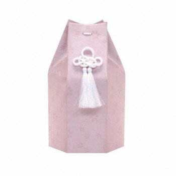 【直送品】ペット供養 六角袋 麻の葉ピンク 3寸 12入 060806【お寄せ品、返品キャンセル不可。欠品終売時連絡あり】