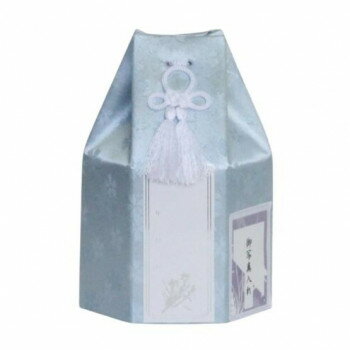 【直送品】ペット供養 六角袋(サクラ柄) ブルー 2.5寸 12入 060556【お寄せ品、返品キャンセル不可。欠品終売時連絡あり】