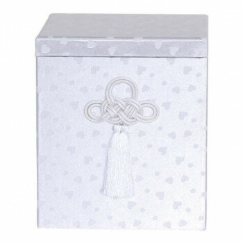 【直送品】ペット供養 骨箱 ハートホワイト 5寸 060214【お寄せ品、返品キャンセル不可。欠品終売時連絡あり】