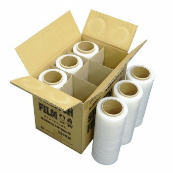 【直送品】業務用梱包用ラップ　STRETCH FILM STR-300-12 透明 6本【お寄せ品、返品キャンセル不可。欠品終売時連絡あり】