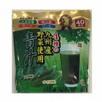 【直送品】新日配 4種の九州産野菜青汁　3g×40包×10入【お寄せ品、返品キャンセル不可。欠品終売時連絡あり】