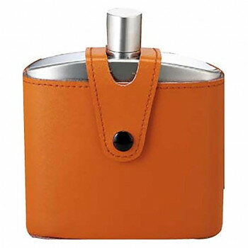 佐藤金属興業　SALUS　スキットル　バッカス　ウイスキーボトル(革ケース付)　170ml【お寄せ品、返品キ..