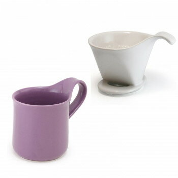 ZERO JAPAN(ゼロジャパン) ドリッパー＆カフェマグセット ドリッパートレイ付 DMZ-16 WH/HY【お寄せ品..