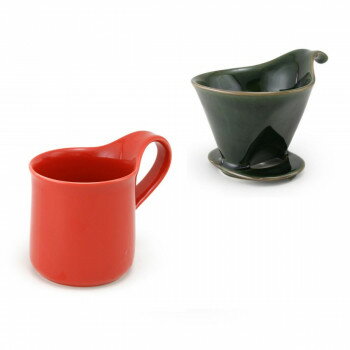 ZERO JAPAN(ゼロジャパン) ドリッパー＆カフェマグセット ドリッパートレイ付 DMZ-16 AGN/TO【お寄せ品、返品キャンセル不可。欠品終売時連絡あり】