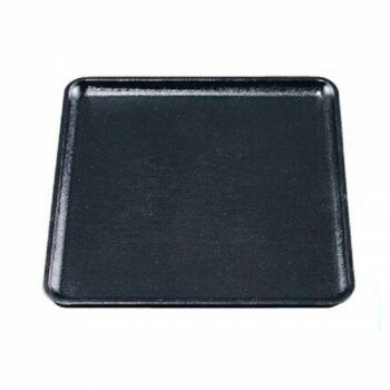 福井クラフト 8寸木目角盆黒普賢塗弱SL 15151090【お寄せ品、返品キャンセル不可。欠品終売時連絡あり】