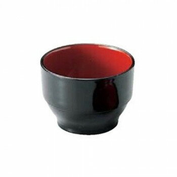 福井クラフト 葉ぞれ汁鉢(小) 黒内朱 48020250【お寄せ品、返品キャンセル不可。欠品終売時連絡あり】