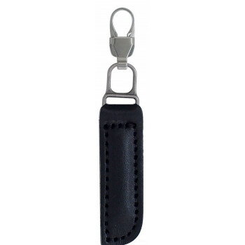 【メール便】 ミササ ファスナーチャーム 本革 黒 1240【お寄せ品、返品キャンセル不可。欠品終売時連絡あり】