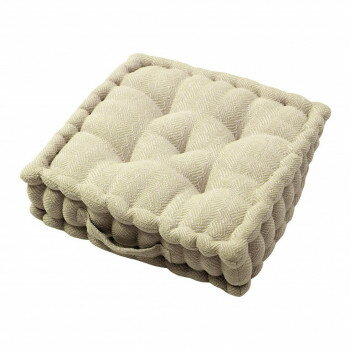 （2個組）インド綿クッキークッション アルト 約42×42×10cm GR 270081512【お寄せ品、返品キャンセル不可。欠品終売時連絡あり】