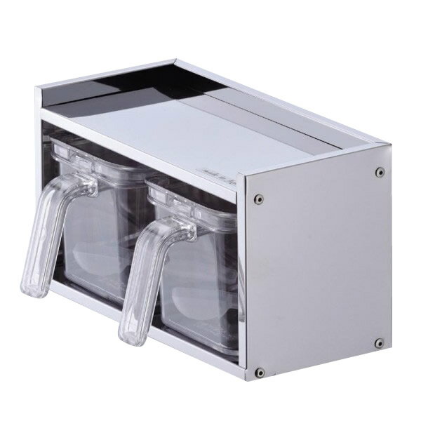 パール金属 HB-1778 メイドインジャパン ステンレス製調味料ラック(ストッカー2個付)【割引不可・返品キャンセル不可】