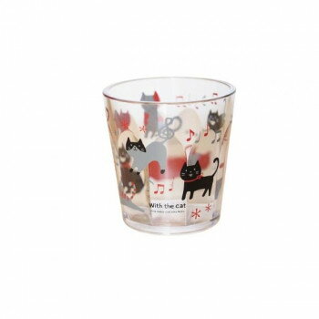 のあぷらす　ARK ネコイツ プラカップ 赤×黒　KE105【お寄せ品、返品キャンセル不可。欠品終売時連絡あ..