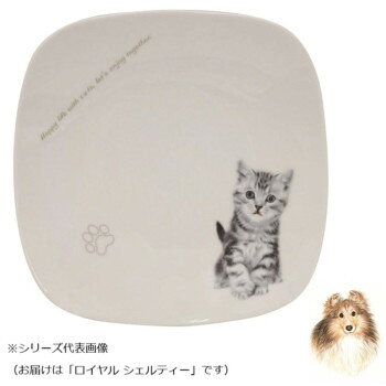 わんコレ スクエアプレート(大) ロイヤル シェルティー wa-psql-G9【お寄せ品、返品キャンセル不可。欠品終売時連絡あり】