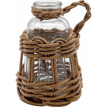 ヴァス　PEガラス花器　ハンドル型S　BR　73767【お寄せ品、返品キャンセル不可。欠品終売時連絡あり】(3)