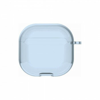 AirPods 4対応 ソフトケース ライトブルー ARP-15LBL【お寄せ品、返品キャンセル不可。欠品終売時連絡あり】
