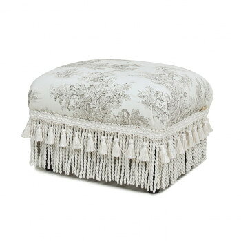 ジェニファーテイラー いちご泥棒 フットスツール Toile de Jouy 33138ST【お寄せ品、返品キャンセル不可。欠品終売時連絡あり】