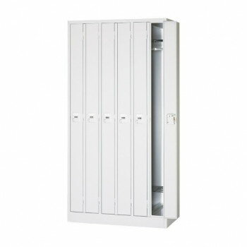 【直送品】スリムタイプロッカー(ダイヤル錠) ホワイトタイプ 6人用 6列1段 ALPSホワイト色 COM-SWKL-6..