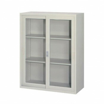 【直送品】A4対応書庫 引違枠付ガラス戸 H1110 棚板2枚付 ニューグレー COM-FJG40-G11【お寄せ品、返品..