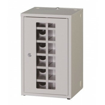 【直送品】タブレット保管庫 7～8インチタブレット・小型機収納庫 片開 2列6段(12台用) COM-SMT-12【お寄せ品、返品キャンセル不可。欠品終売時連絡あり】