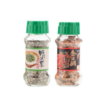 【直送品】みなり 野沢菜ふりかけ 90g・金目鯛煮付風味ふりかけ 80g　各15個セット...