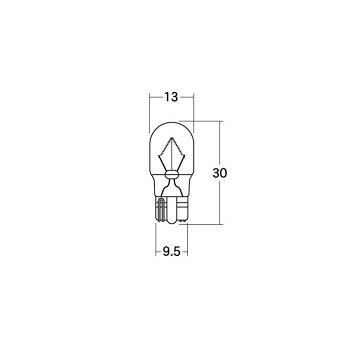 【メール便】 M＆Hマツシマ 白熱電球(2個入) 12v15w T13WB 中 オレンジ AWB51 OR【...