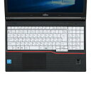 サンワサプライ ノート用 シリコンキーボードカバー 富士通LIFEBOOKAシリーズ用 FA-SLIFEA2W【お寄せ品、返品キャンセル不可。欠品終売時連絡あり】(2)