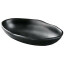 福井クラフト メラミン14.2ひねり舟型小鉢黒マット 51024340【お寄せ品、返品キャンセル不可。欠品終売時連絡あり】