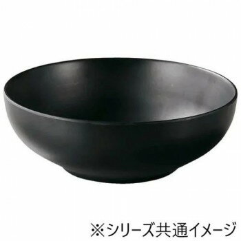 福井クラフト　メラミンφ21.5雅腰張麺鉢黒マット 51025380【お寄せ品、返品キャンセル不可。欠品終売時..